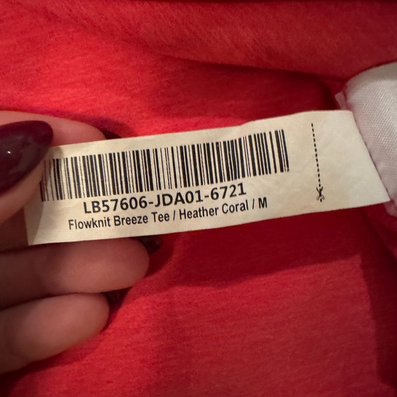 Quince Flowknit Breeze Tee Coral Active Crew Neck Shirt M Athleisure - Picture 11 of 11